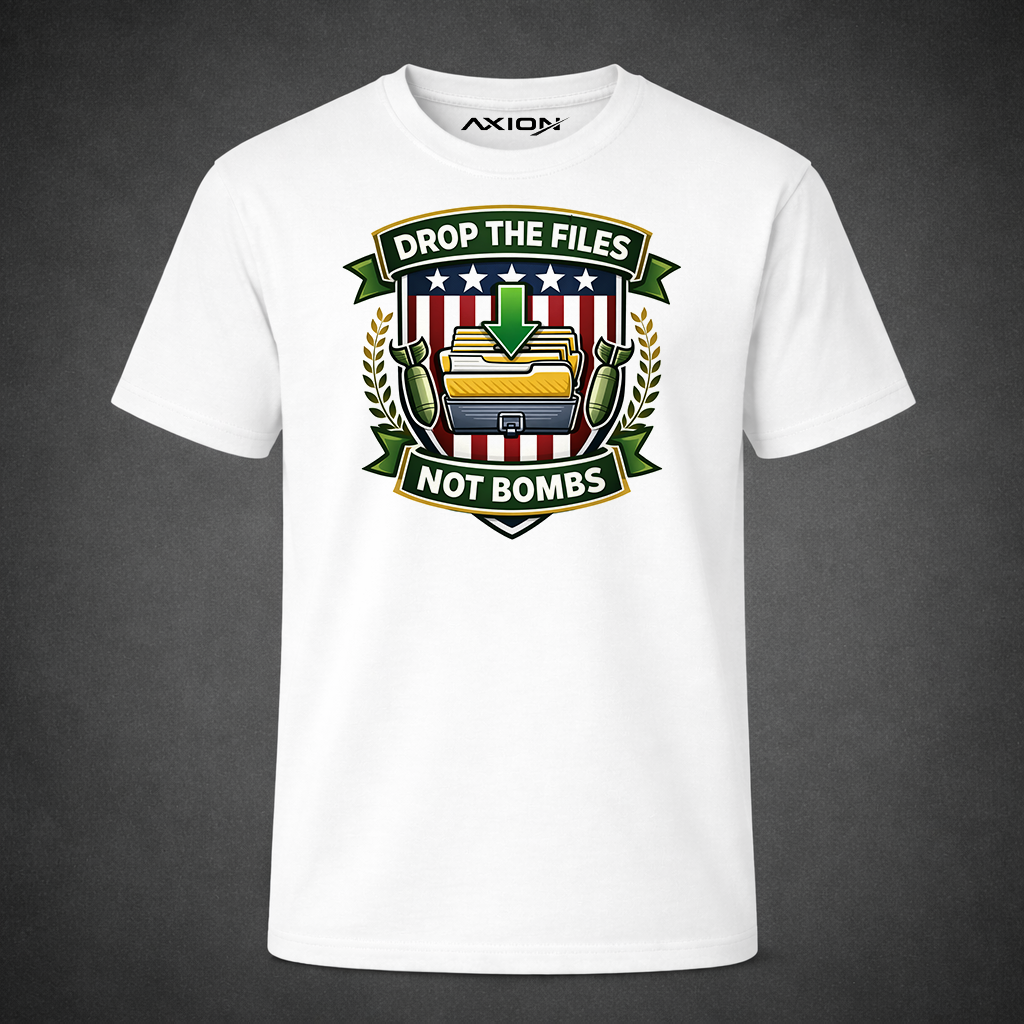 Drop The Files Not Bombs - Tee